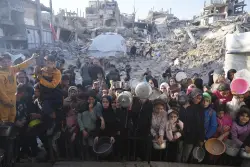 The U.S. has a plan for getting food into Gaza. Top aid groups object to the idea